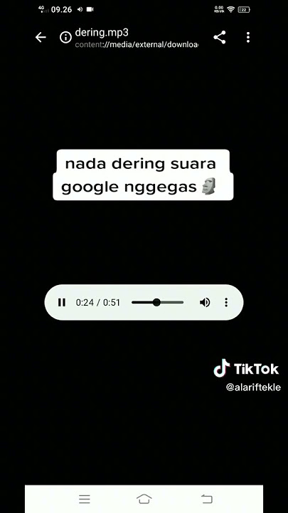 Nada dering google ngegas.