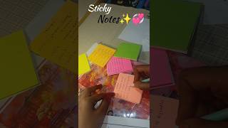 Sticky notes ✨📚✍️#stationarycollection #computersciencedegree #trending