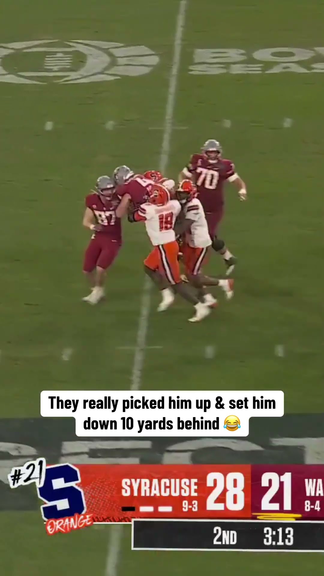 What a 4th Down Stop ?? #collegefootball #holidaybowl #cfp #football