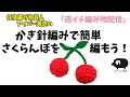 【編み物】さくらんぼを編もう!【芸人】