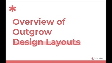 Overview of Outgrow Design Layouts