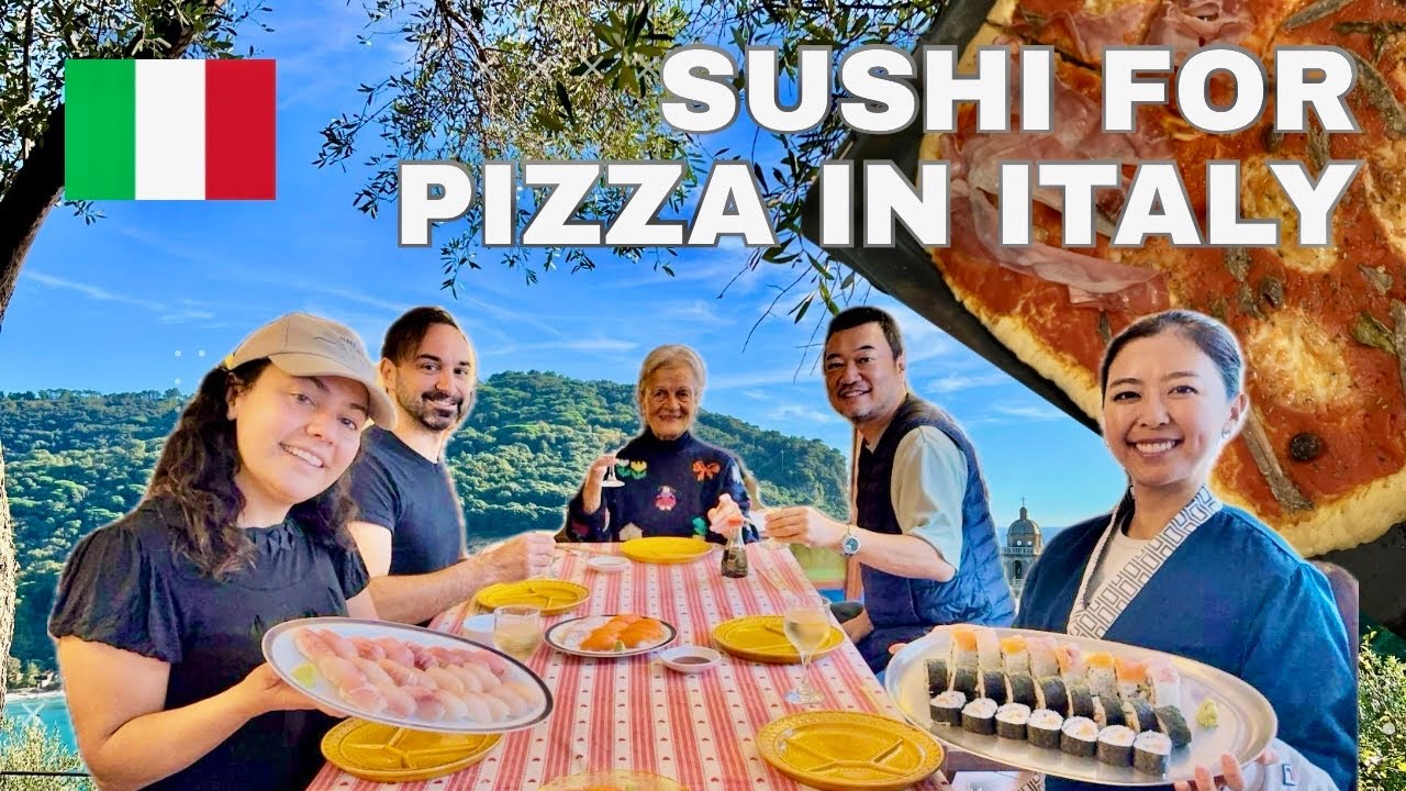 Japanese Sushi Meets Italian Home Cooking | Learning Real Italian Pizza at Home