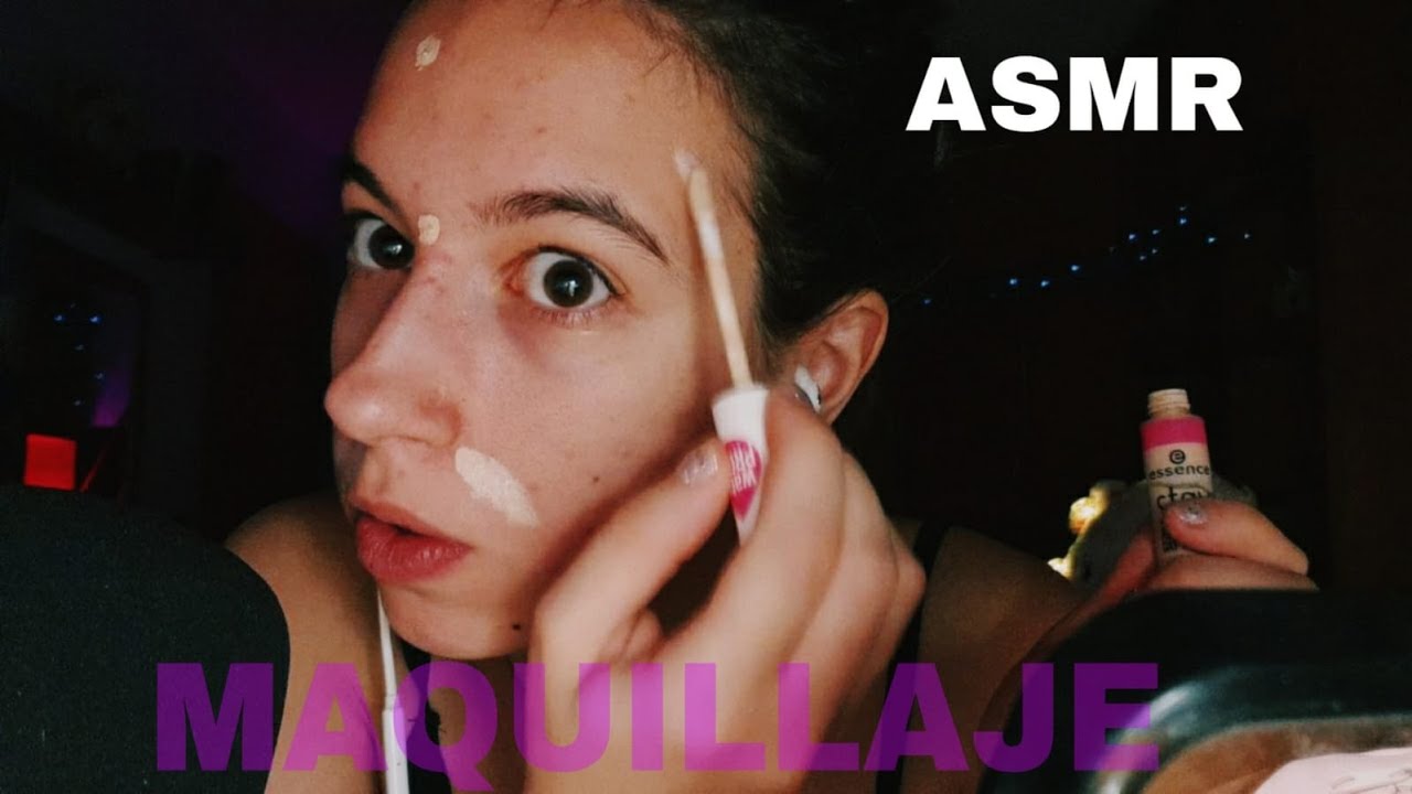 ASMR || Me maquillo para grabar vídeos || Pau ASMR