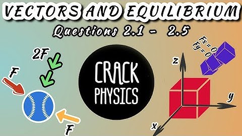 Questions | 2.1 - 2.5  | VECTORS AND EQUILIBRIUM #physics #fsc #vector #class11