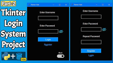 Tkinter Dark Mode & Page Switching: Python GUI Login System (Part 2)