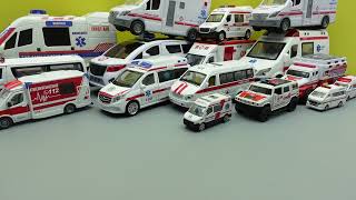 Collection of ambulances, siren ambulances from small to large with many cool functions