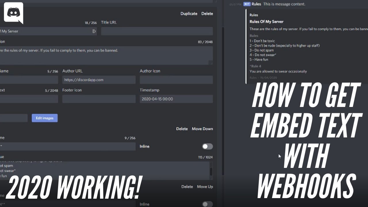 COMO FAZER EMBED COM WEBHOOK NO DISCORD! 