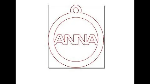 ABC Inkscape - How to drawing A Name Ornament for Laser Cut