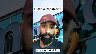 What is the population of Estonia ? | Estonia number of people #shorts