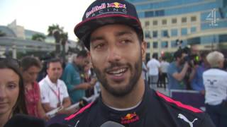 2017 Azerbaijan - Post-Race:  "It was a crazy, crazy race" - Ricciardo