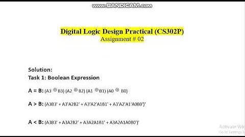 CS302P - DIGITAL LOGIC DESIGN PRACTICAL ASSIGNMENT SOLUTION