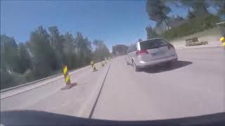 Exciting police motorcycle chase in Finland a surprise ending