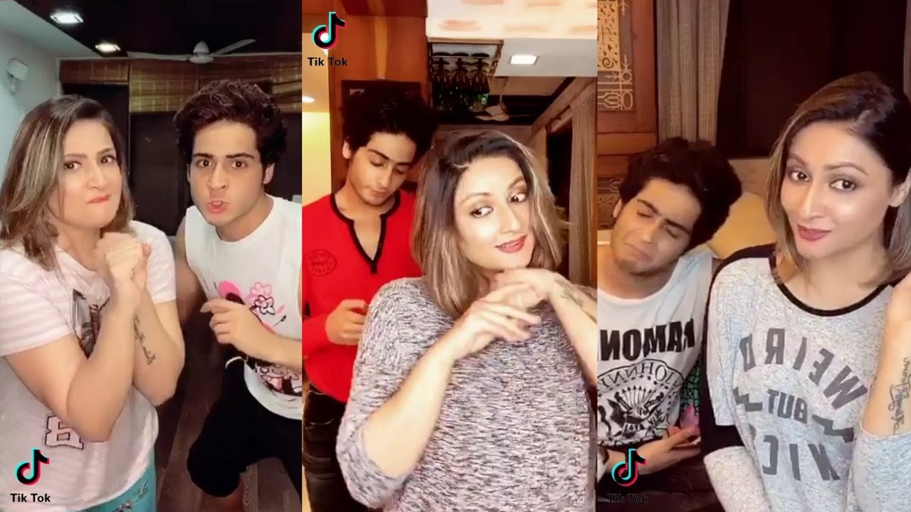 Urvashi Dholakia TikTok With Son Kshitij Dholakia @indiatiktok #motherandson #duo