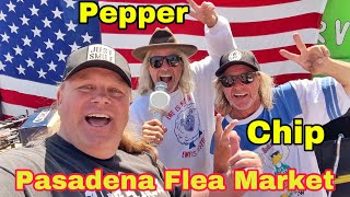 Crazy Day at the Pasadena City College Flea Market with the famous Chip and Pepper brothers