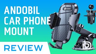 Andobil Car Phone Mount // Car Phone Holder Air Vent + Suction Cup