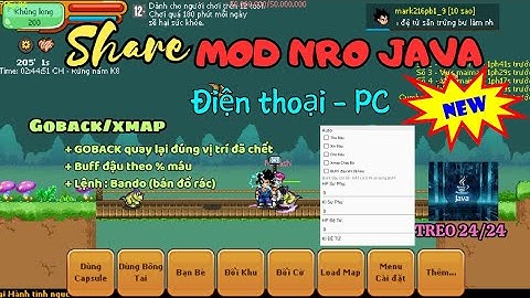 MOD NRO - SHARE BẢN MOD JAVA xịn nhất hiện này đầy đủ cho người chơi ( Ngọc Rồng Online ) .