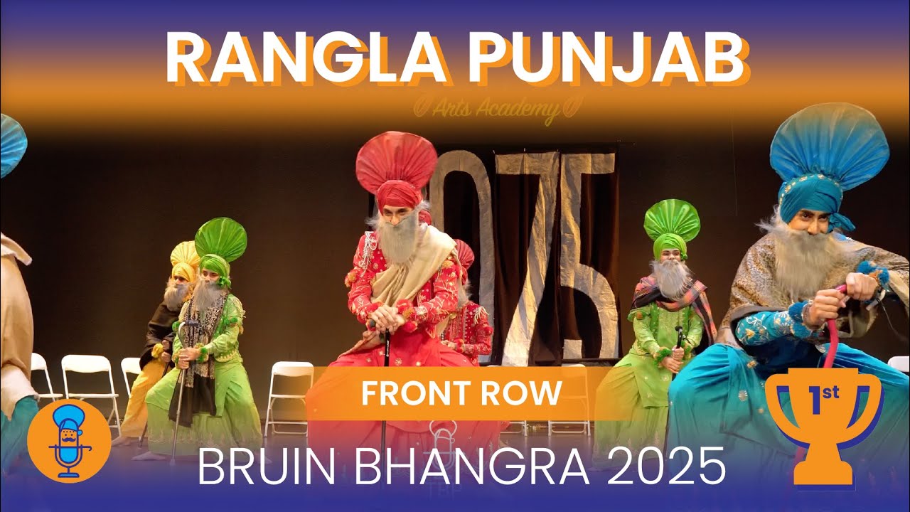 1st Place | Rangla Punjab | Bruin Bhangra 2025 | Front Row 4K