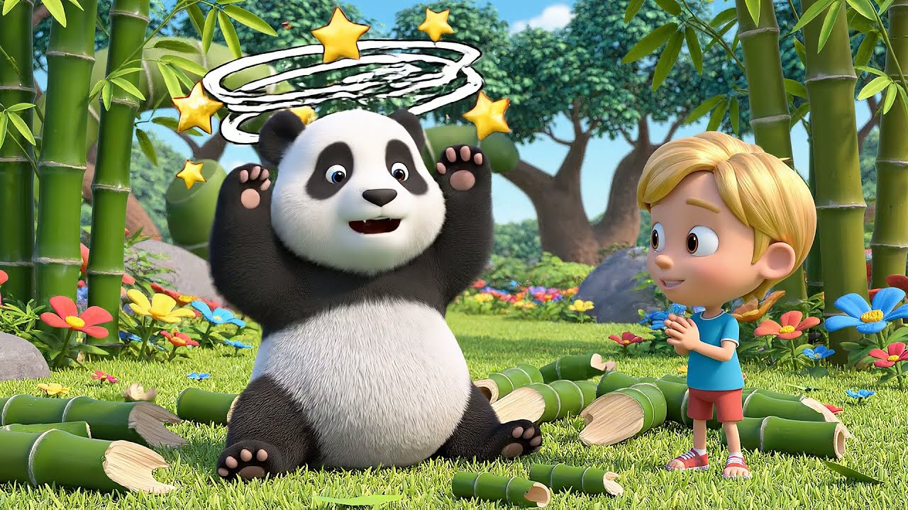 Minecraft Baby Panda Rolled Into a Bamboo Grove | Nursery Rhymes for Kids & Baby Songs