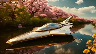 Sci Fi Starships Tour Pastel Marsh Flowers Of Hidden AI Valleys 4K Immersive Space Experience