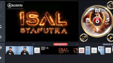 fire text efek api di kinemaster