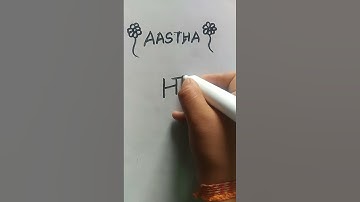 Aastha name logo|comment ur name#logodesign #namelogo#requested #ytshorts#yts#trending#viral#shorts