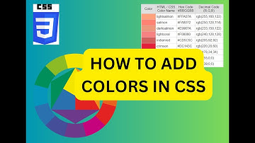 How to add CSS colors: A Step-by-Step Tutorial in English