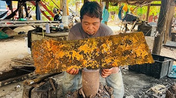 Knife Making - Forging A Sharp Cleaver From A Rusty Leaf Spring