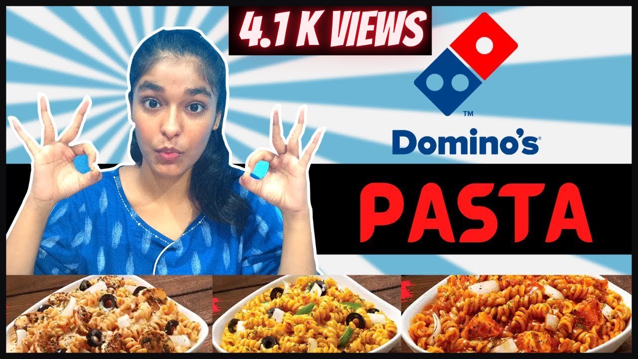 Eating DOMINO'S PASTA Creamy Tomato, Tikka Masala, Moroccan Spicy
