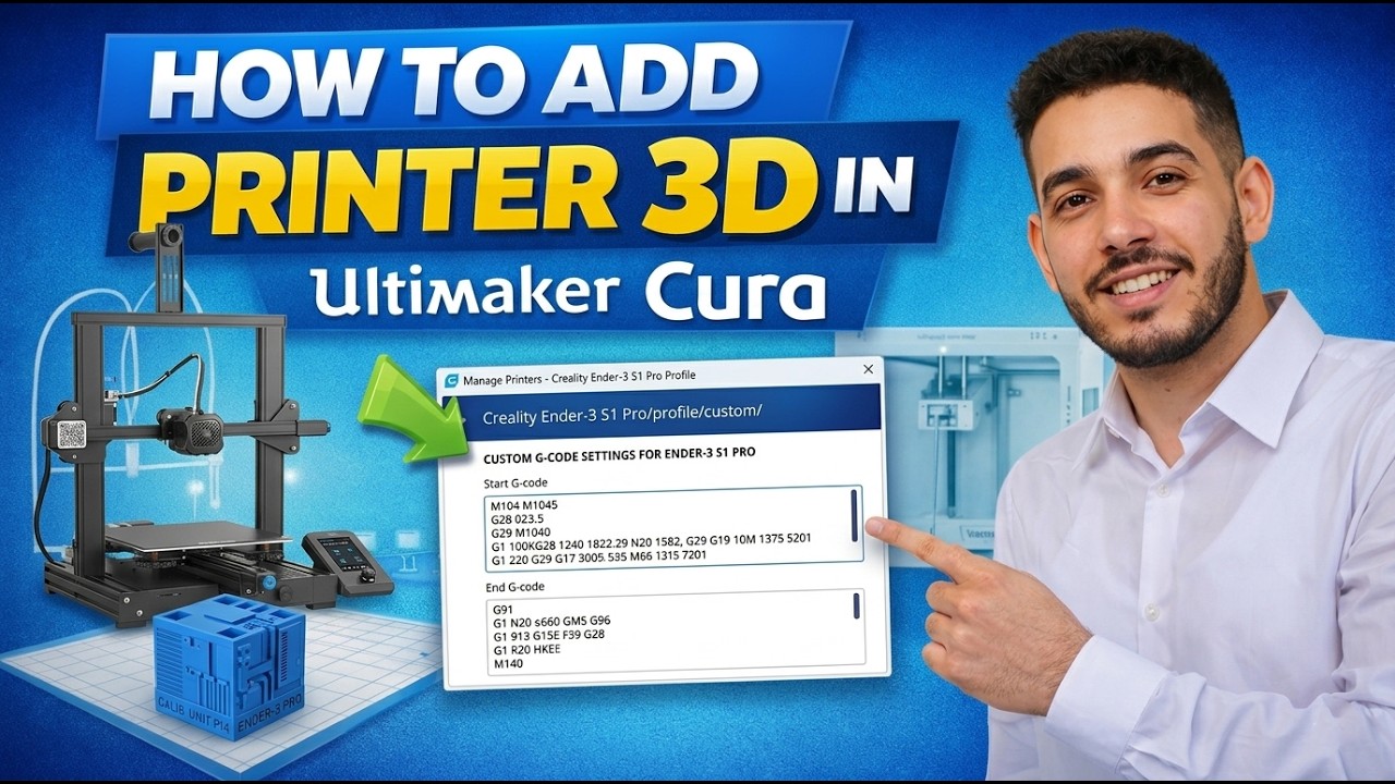 How to Add a 3D Printer in Ultimaker Cura - YouTube