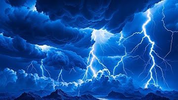 Terrifying Thunder Night with Torrential Rain & Heavy Thunder, Lightningstorm｜HD Thunder Video
