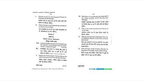 BCOM 1ST SEM MAJOR COURSE COMMERCE BUSINESS COMMUNICATION NEP DEC 2021 | CCSU