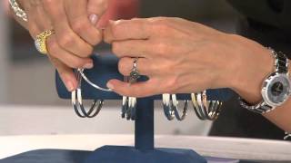 Sterling Set of 3 Polished Flexible Bangles with Lisa Robertson