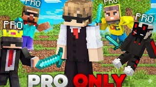 I Joined Pro Only Minecraft Smp | I joined Pro Only Minecraft Server | Yash spider 