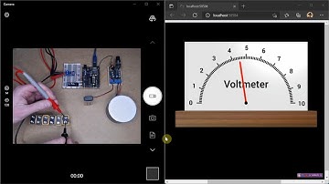 Talking Arduino Voltmeter With VPython Graphic