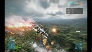 BF3 Beta - Caspian Border - Jet gameplay Take off & Wings blown off!!!