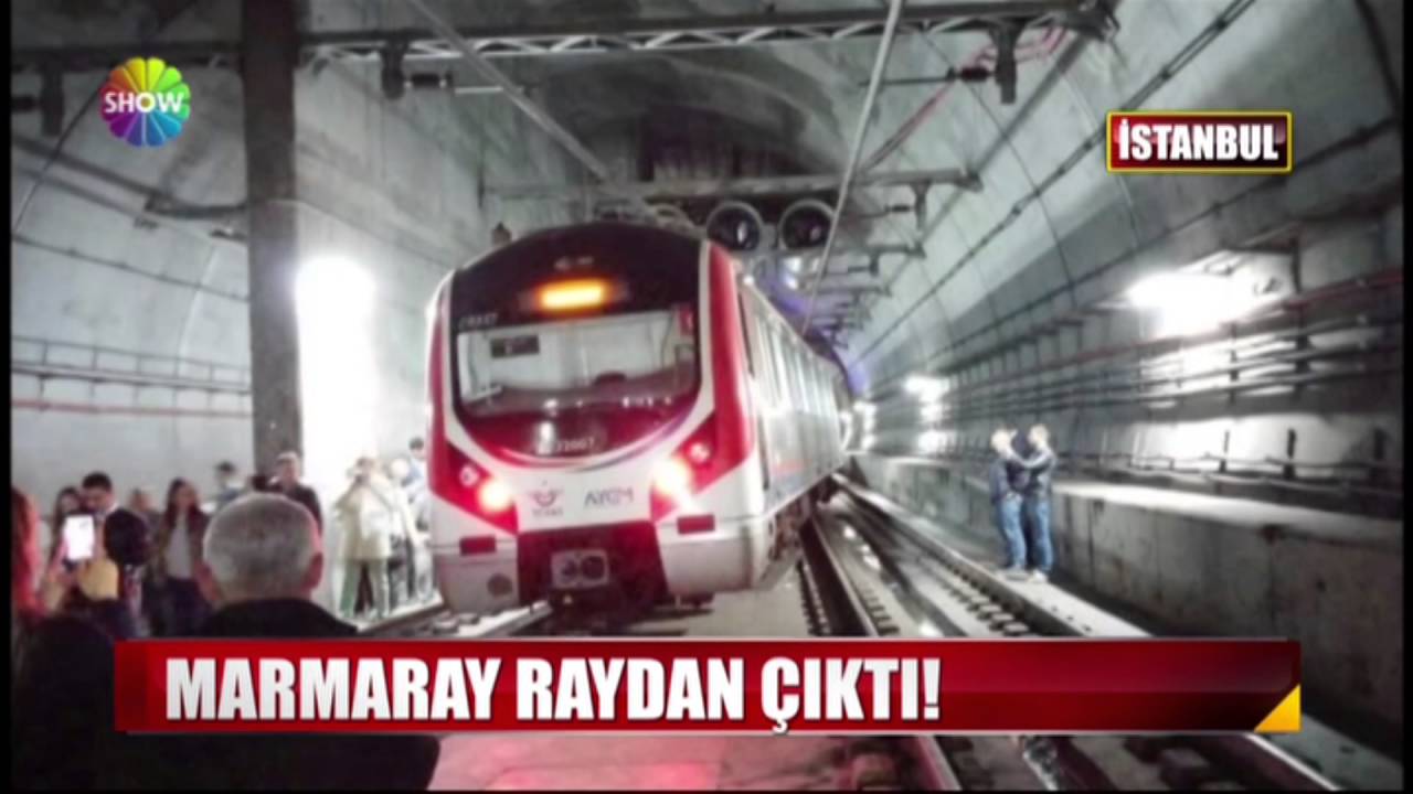 Marmaray raydan çıktı!