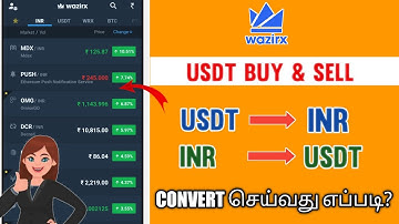 How To Convert USDT To INR In Wazirx Exchange Tamil 2021 | How To Buy USDT In WazirX | Crypto Tamil