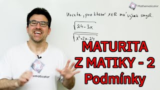 Kdy má výraz smysl - Maturita z matiky - Cermat test - příklad 2