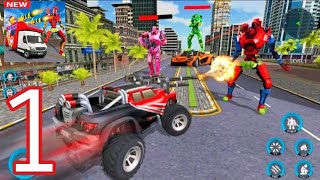 Robot Hero Van Transform:Action Transformer Games -Gameplay Prince AKG Gameplay screenshot 1