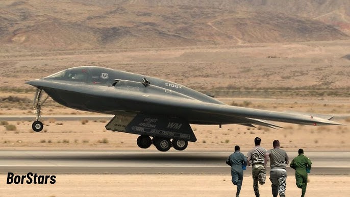 US Pilots Rush for Their Massive Stealth Bombers and Takeoff at