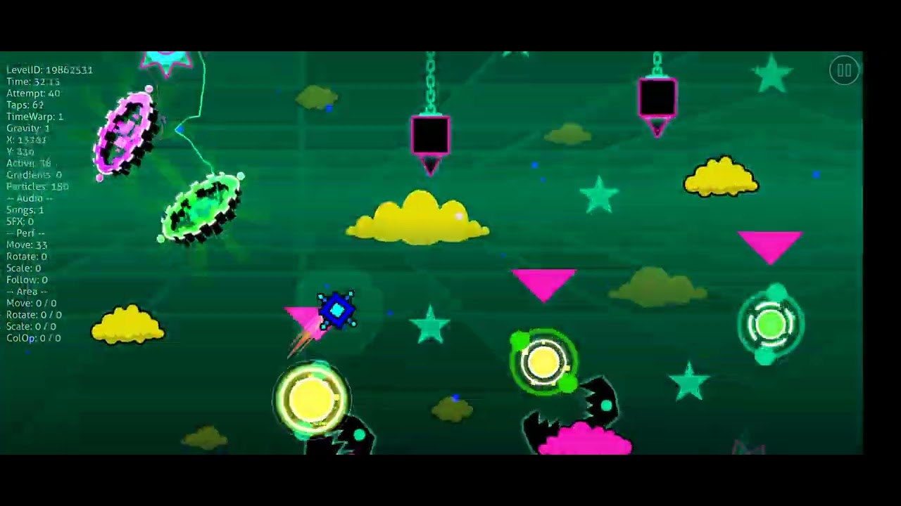 Geometry Dash: Dark Drop by Alkali 100% 3 coins - YouTube