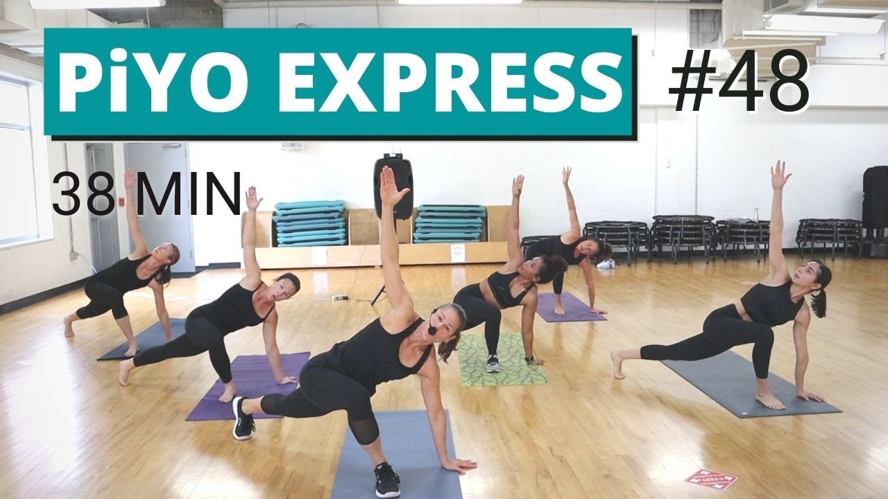 38 Min PiYO Express #48 | Yoga Flow | Cardio + Strength | No Equipment Low-Impact