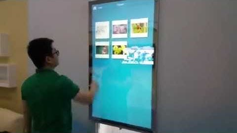 Information kiosk with mirror effect | TopGood | sales@sztopgood.com