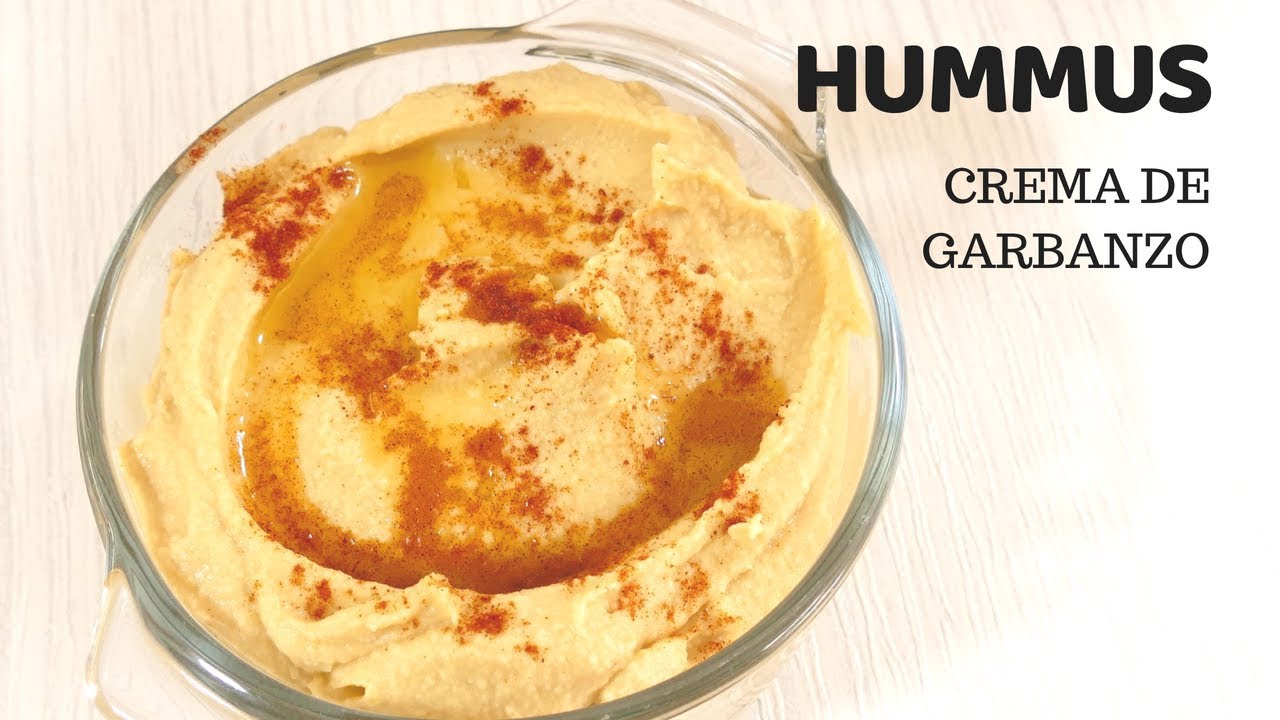 Hummus o crema de garbanzo SIN tahini - YouTube