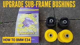 How to Replace/Upgrade Rear Sub-frame Bushings - BMW E34