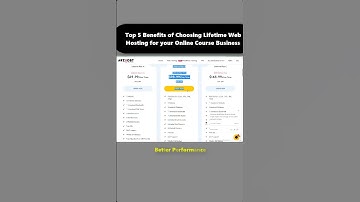 top 5 benefits of choosing lifetime web hosting for your online course business