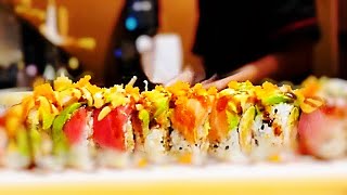 Sushi roll | special recipe |how to make ichiban ingredients: tempura
shrimp avocado crab stick tuna salmo...
