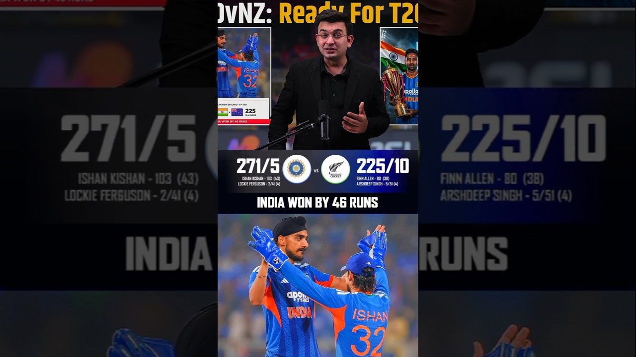 INDIA WON BY 46 RUNS VS NZ 5th T20 MATCH 🤯🔥 | 