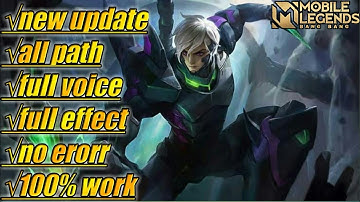 gusion venom skin script full effect no password