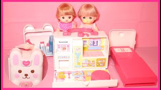 【メルちゃん】「うさぎさん救急車」（うさぎさんきゅうきゅうしゃ）の病院で注射してお医者さんごっこ／Mell-chan Ambulance car